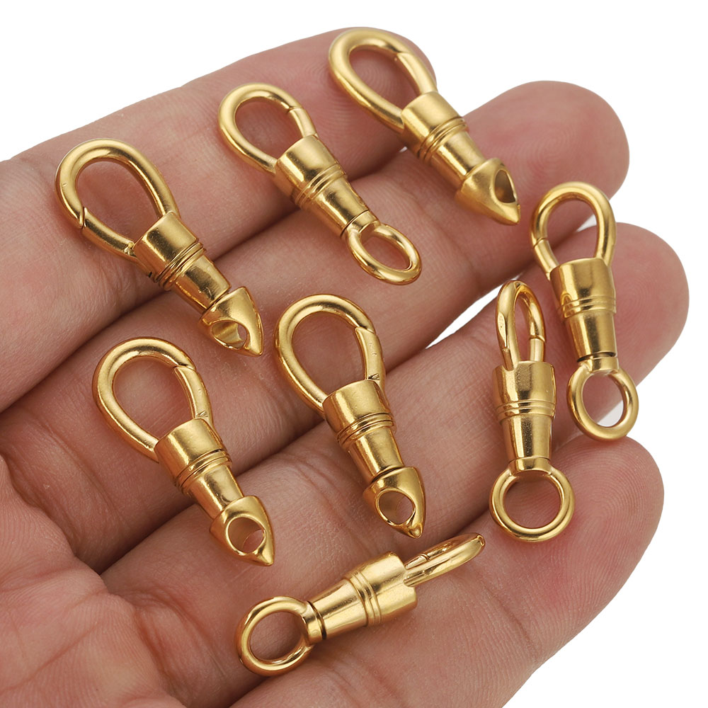Toggle Clasp Gold - 2pcs/lot Stainless Steel Bag Key Chain