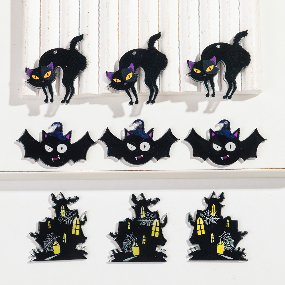 Jewelry Making Newcastle - 10pcs/lot Halloween Charms New Gothic Black