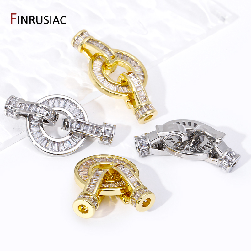 Toggle Clasp Gold - Trendy 18K Gold Plated Brass Pearl