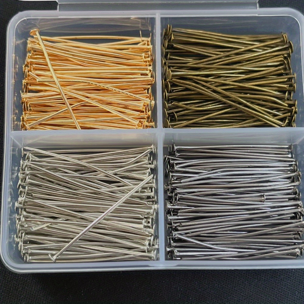 Jewelry Making Jig - 400pcs Mixed Iron Head Pins 30mm