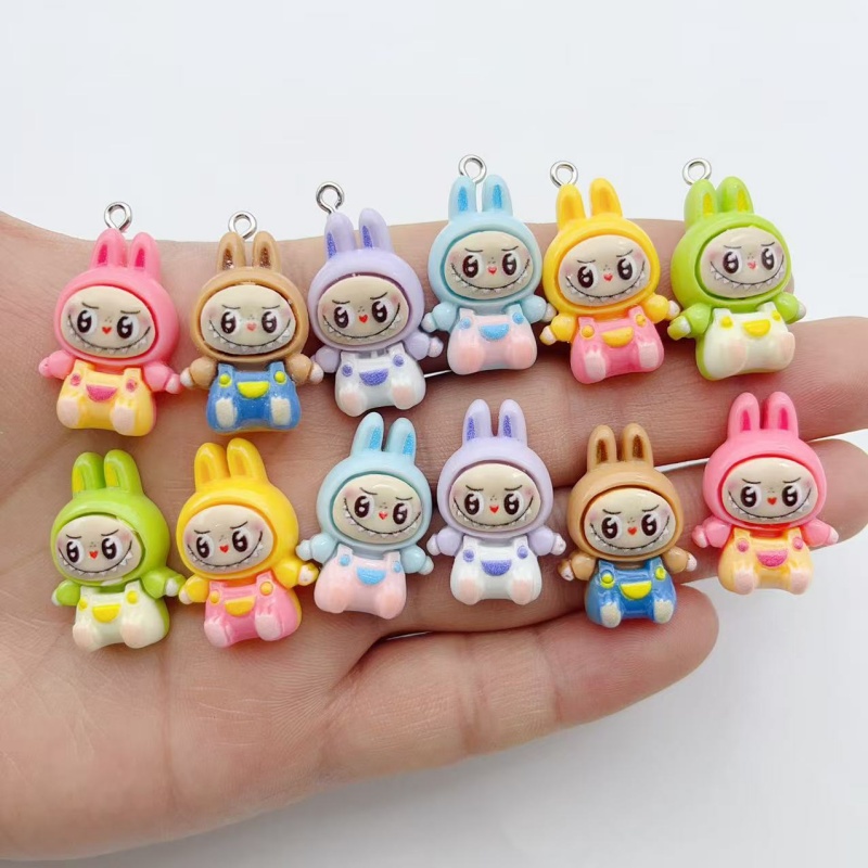 Jewelry Making Earrings - 10Pcs Kawaii Rabbit Strawberry House Resin