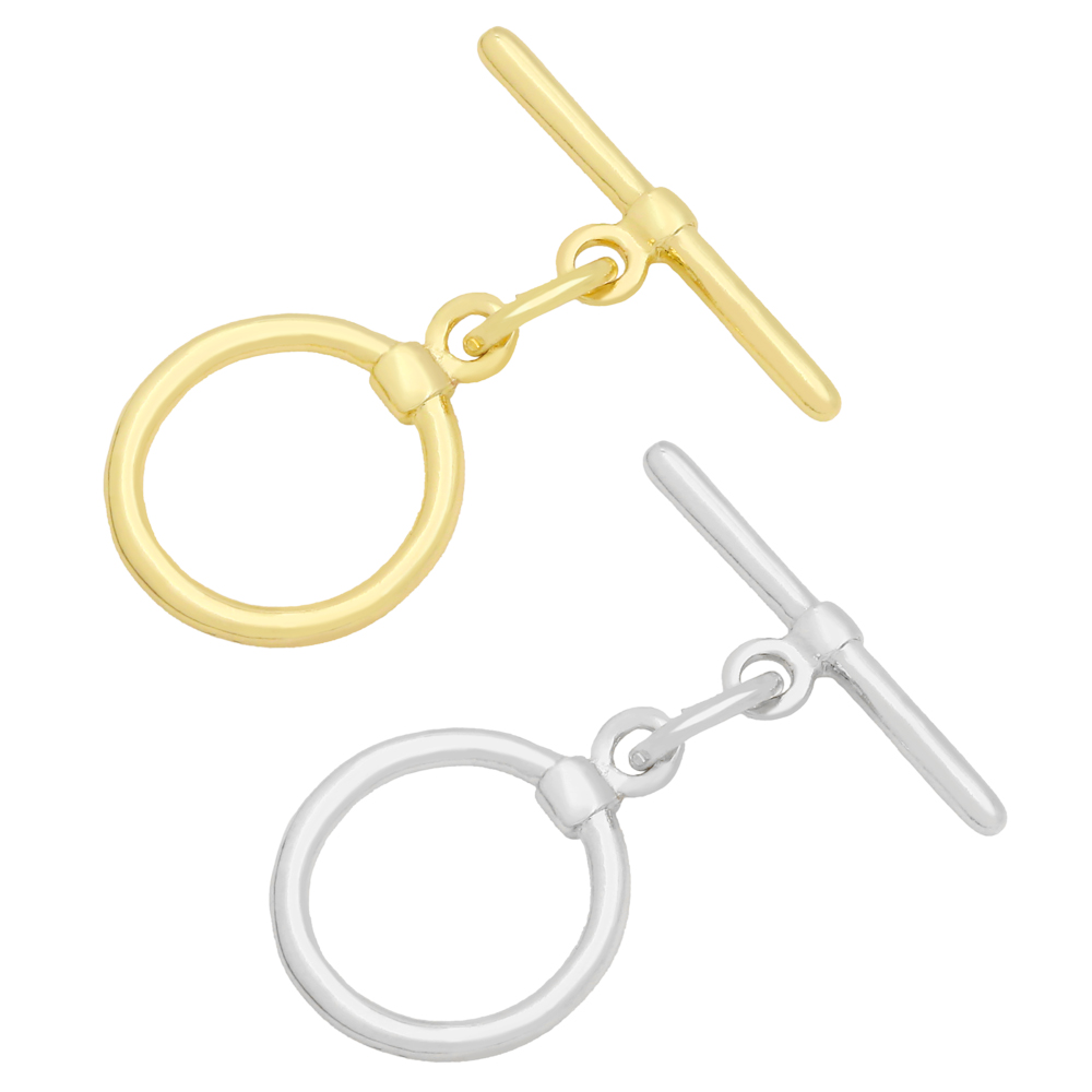 Toggle Clasp Gold - OCESRIO Trendy Toggle Round Clasps for