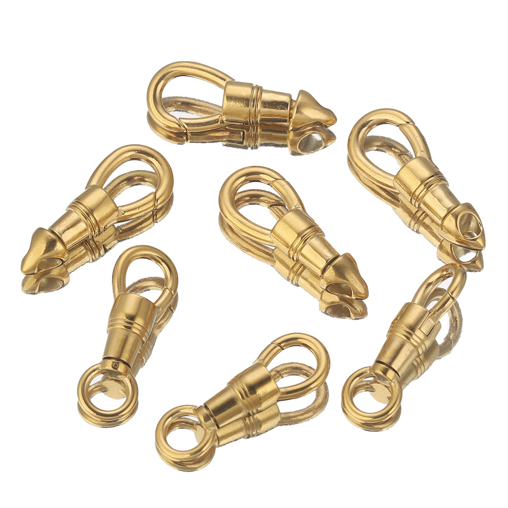 2pcs/lot Stainless Steel Bag K - Toggle Clasp Gold recension och pris