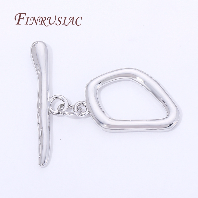 2/4/6Pcs Rhodium Plated Toggle - Toggle Clasp Gold recension och pris