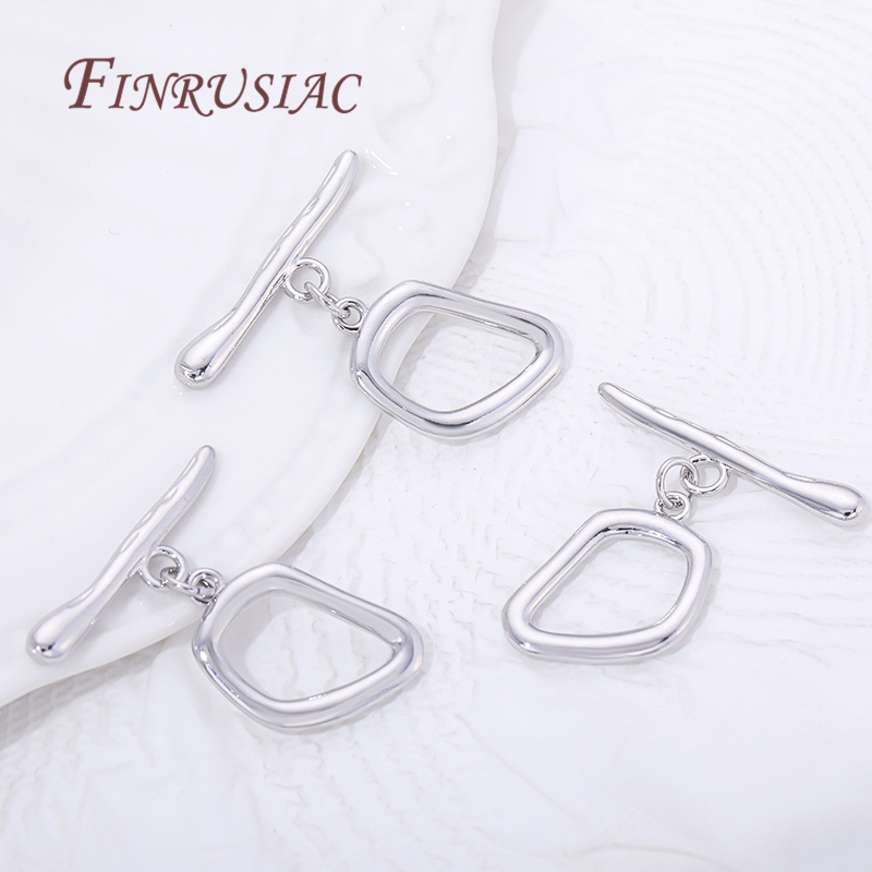 2/4/6Pcs Rhodium Plated Toggle - Toggle Clasp Gold recension och pris