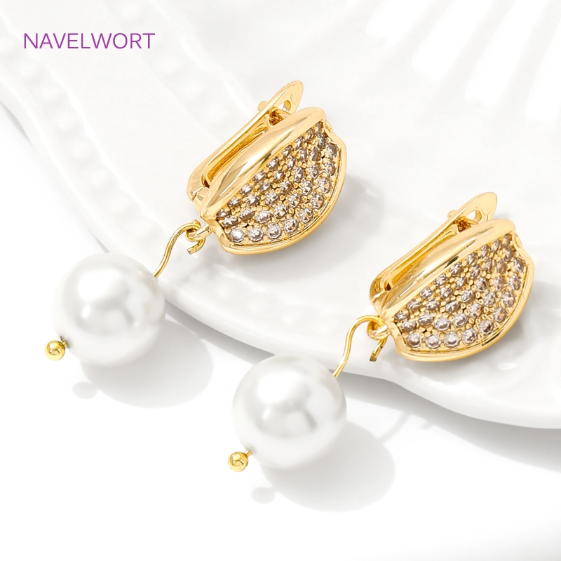 18K Gold Plated Brass Earwires - Jewelry Making Set recension och pris