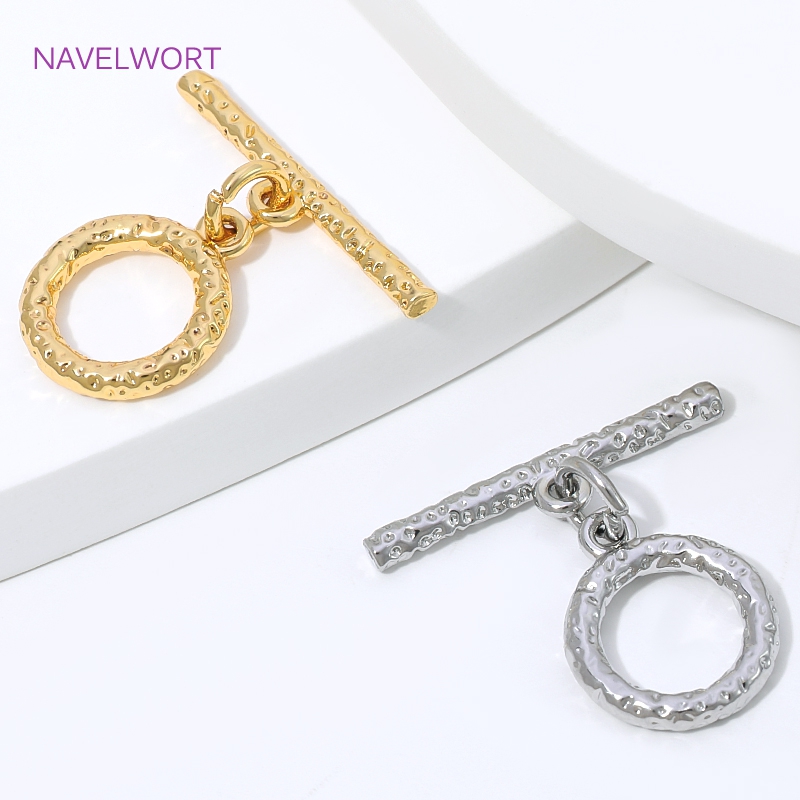 18K Gold Plated Brass Toggle C - Toggle Clasp Gold recension och pris
