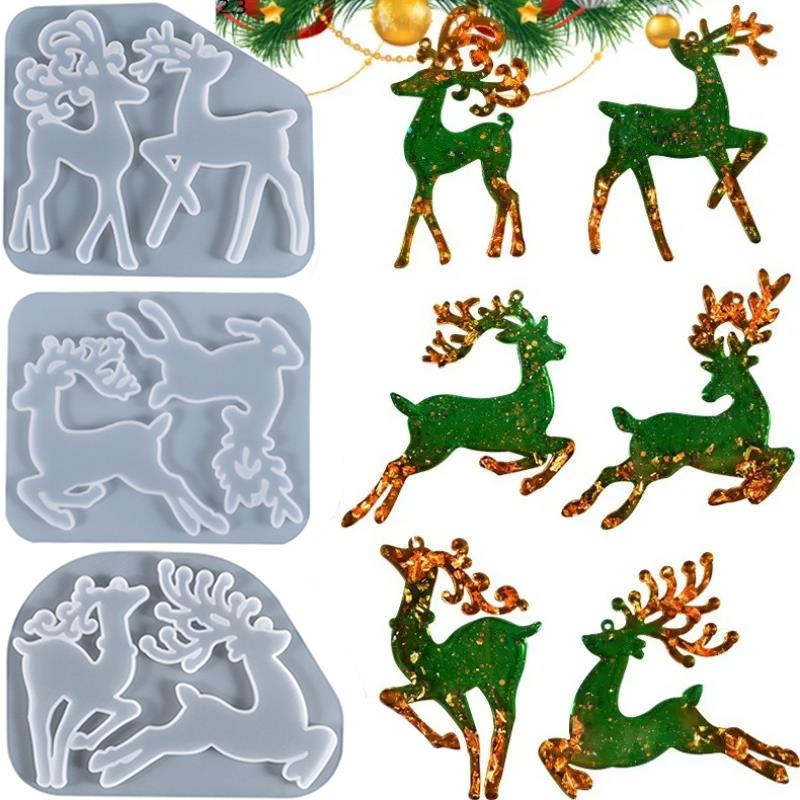 Christmas Elk Epoxy Resin Mold - Jewelry Making Techniques recension och pris