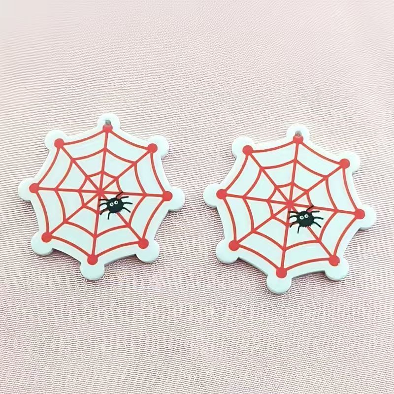 10pcs acrylic Halloween spider - Jewelry Making Earrings recension och pris