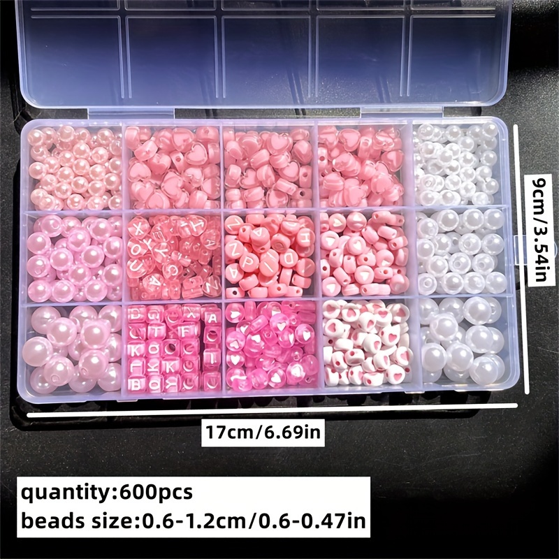 10-Piece Pink Alphabet Box, Ac - Bead Organizer Tray recension och pris