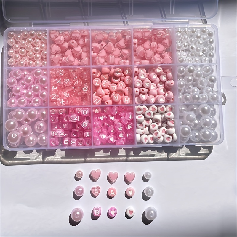 10-Piece Pink Alphabet Box, Ac - Bead Organizer Tray recension och pris