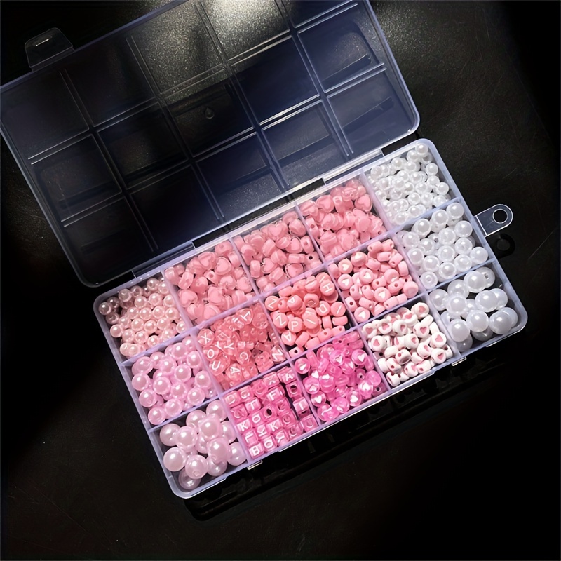 10-Piece Pink Alphabet Box, Ac - Bead Organizer Tray recension och pris