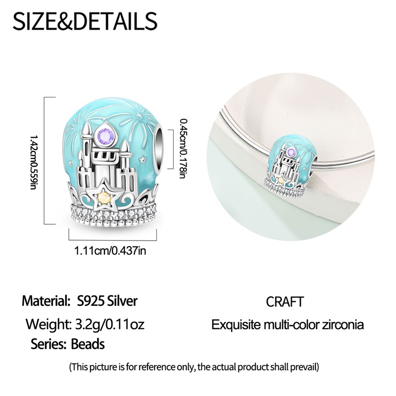 New Original 925 Silver Blue D - Jewelry Making Newcastle recension och pris