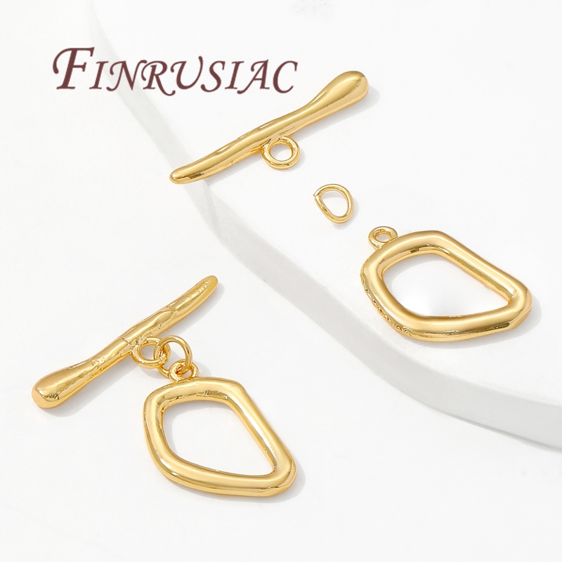 18K Gold Plated Toggle Clasps, - Toggle Clasp Gold recension och pris