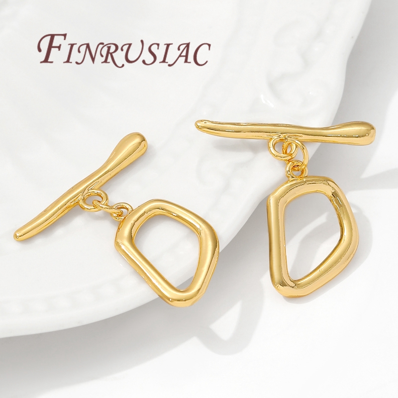 18K Gold Plated Toggle Clasps, - Toggle Clasp Gold recension och pris
