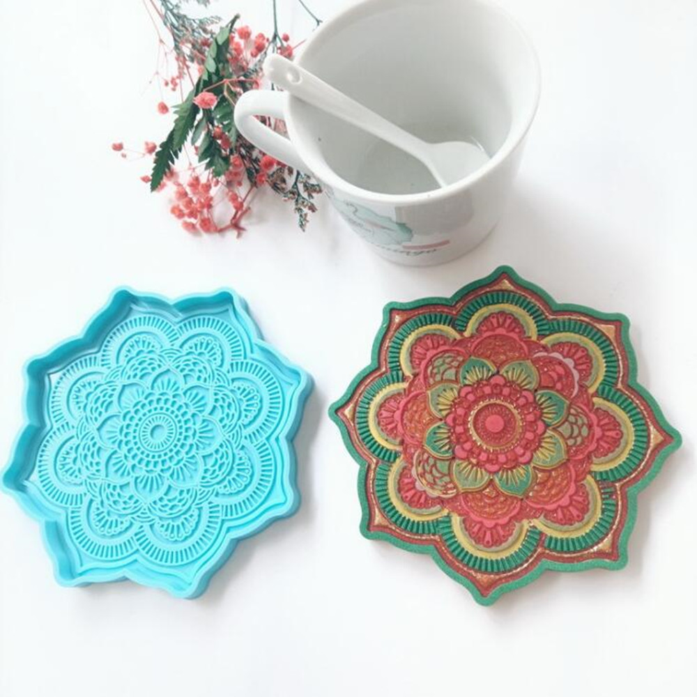 Mandala Coaster Silicone Mold  - Jewelry Making Techniques recension och pris