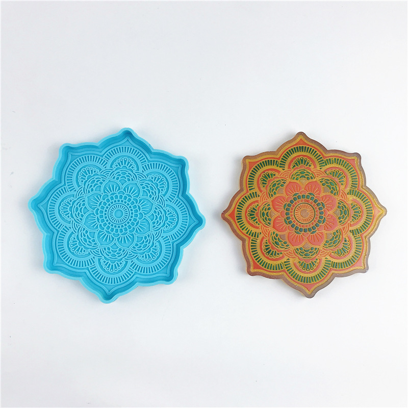 Mandala Coaster Silicone Mold  - Jewelry Making Techniques recension och pris