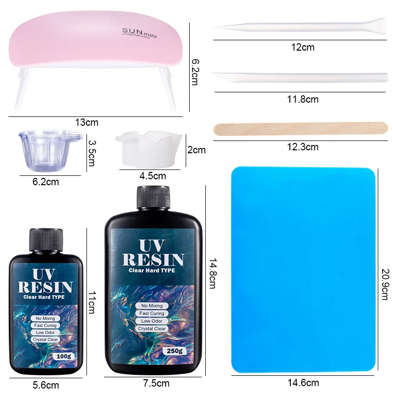 Hard UV Resin Glue Kit Fast Cu - Jewelry Making Tool Kit recension och pris