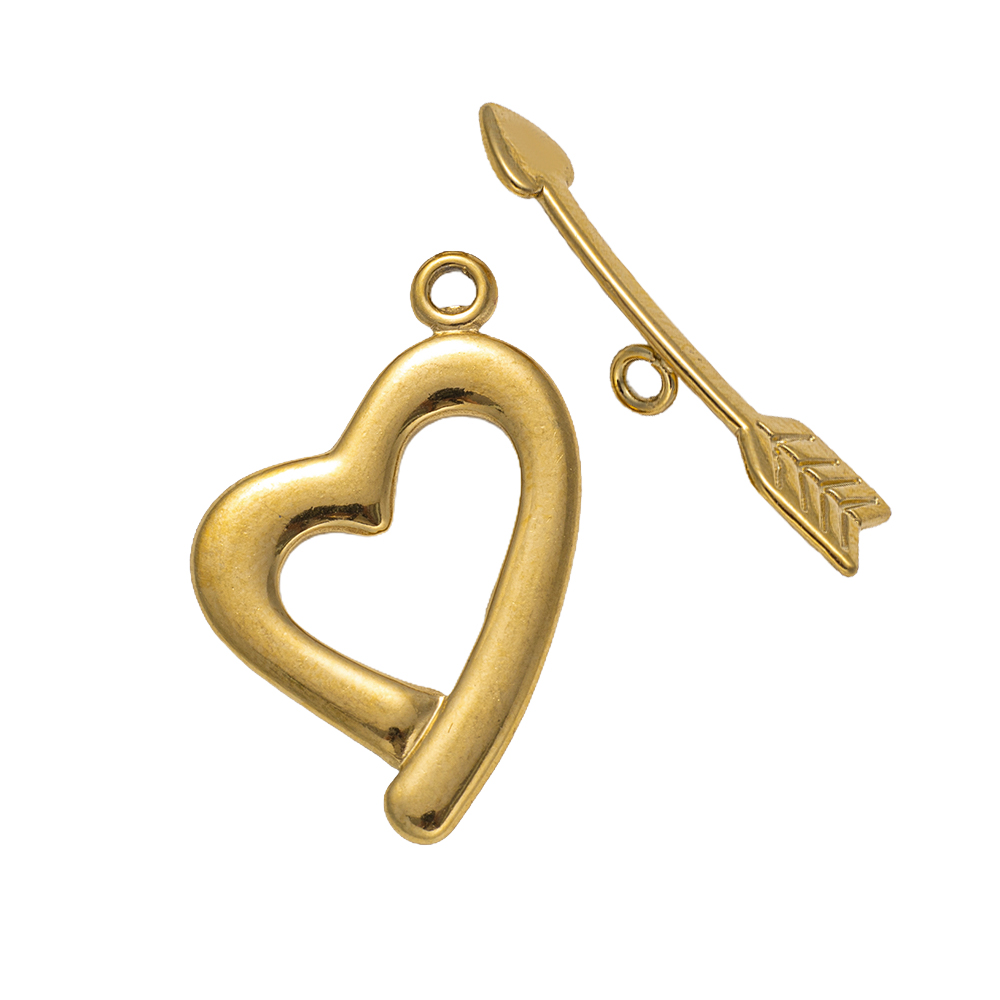 5 Sets Stainless Steel Toggle  - Toggle Clasp Gold recension och pris