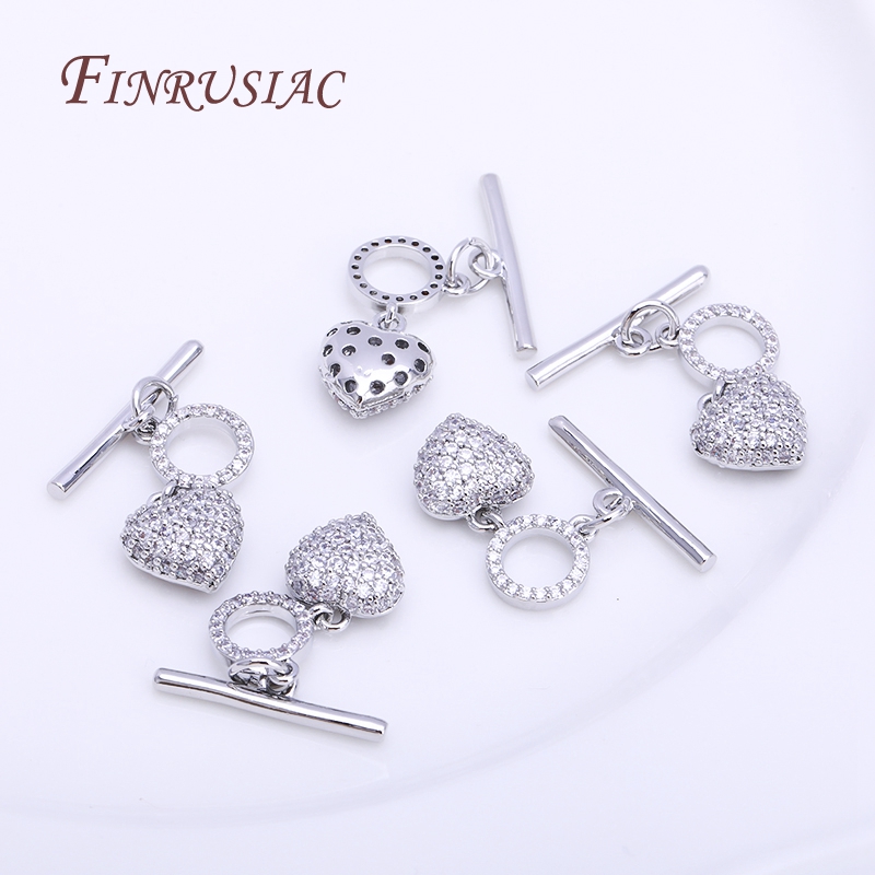 Inlaid Zircon OT Clasp High Qu - Toggle Clasp Gold recension och pris