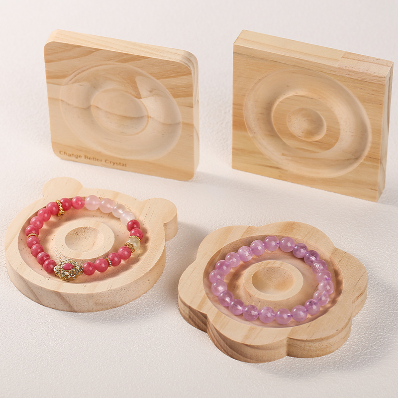 1Pc DIY Natural Wooden Beading - Bead Organizer Tray recension och pris