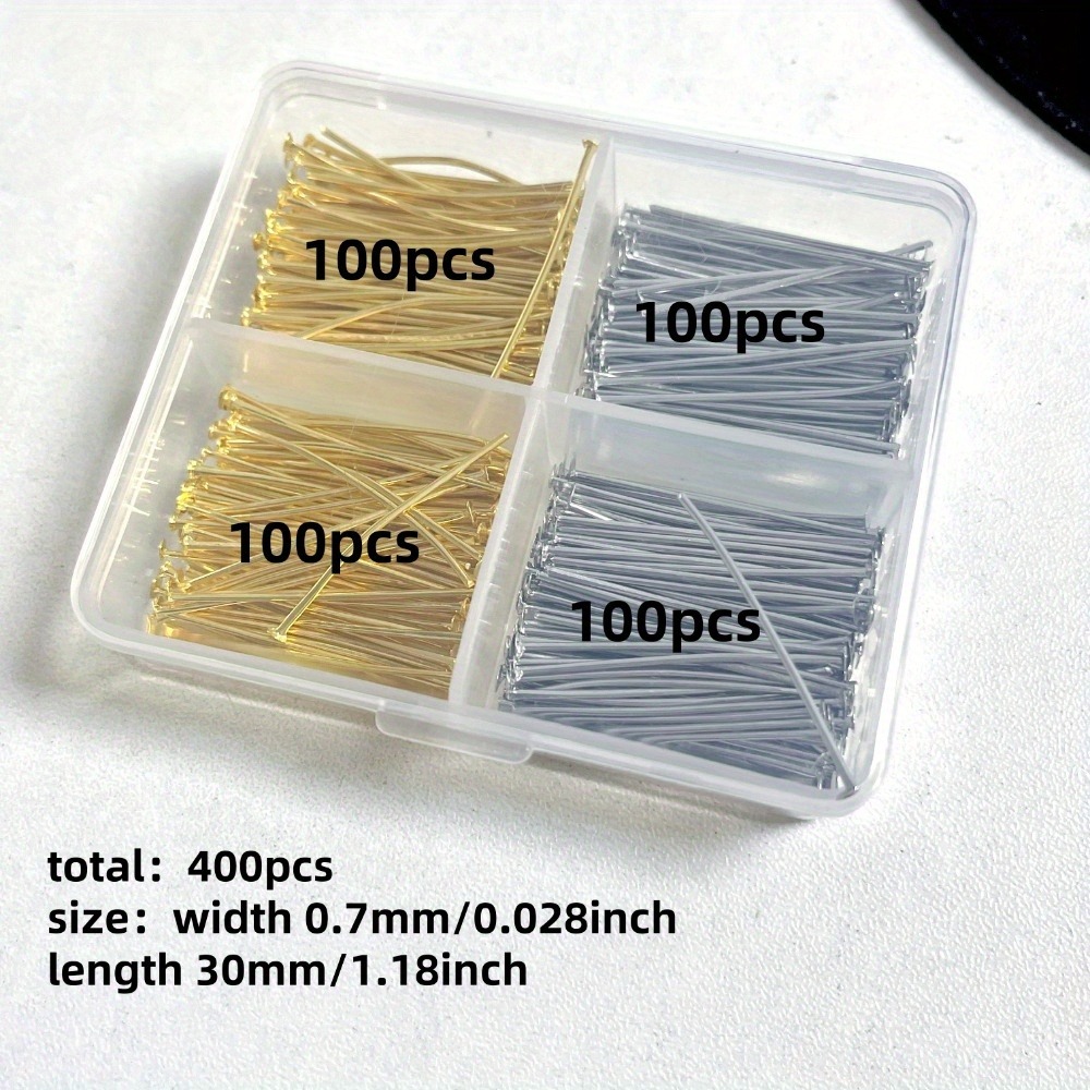400pcs Mixed Iron Head Pins 30 - Jewelry Making Jig recension och pris