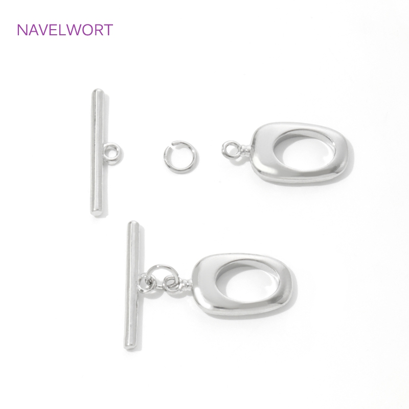 18K Gold Plated Brass Irregula - Toggle Clasp Gold recension och pris