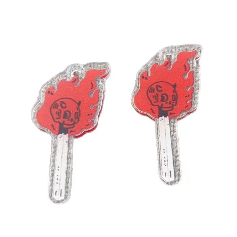 10pcs acrylic skull pendant, D - Jewelry Making Earrings recension och pris