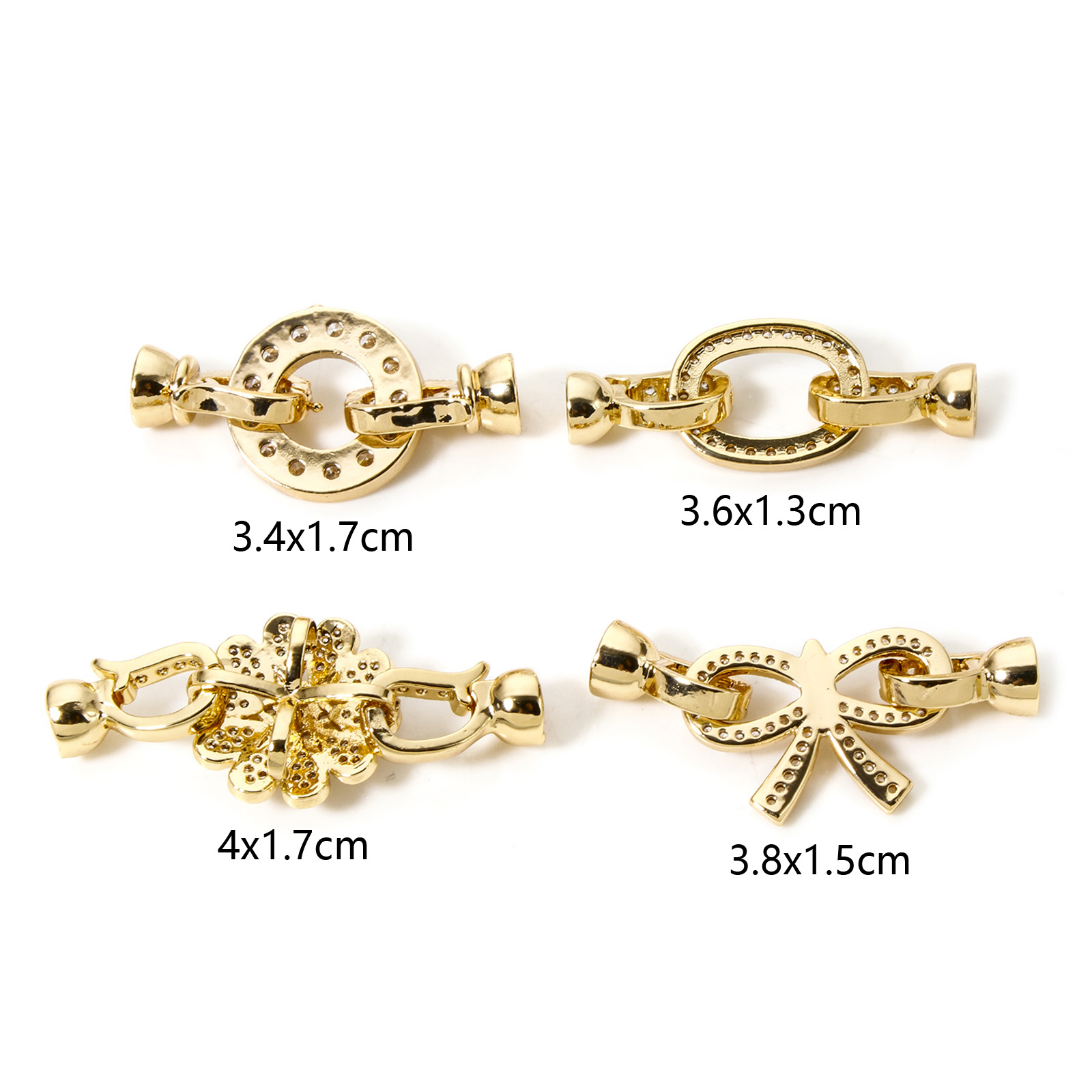 1pc Brass Fold Over Clasps Gol - Jewelry Making Metal recension och pris