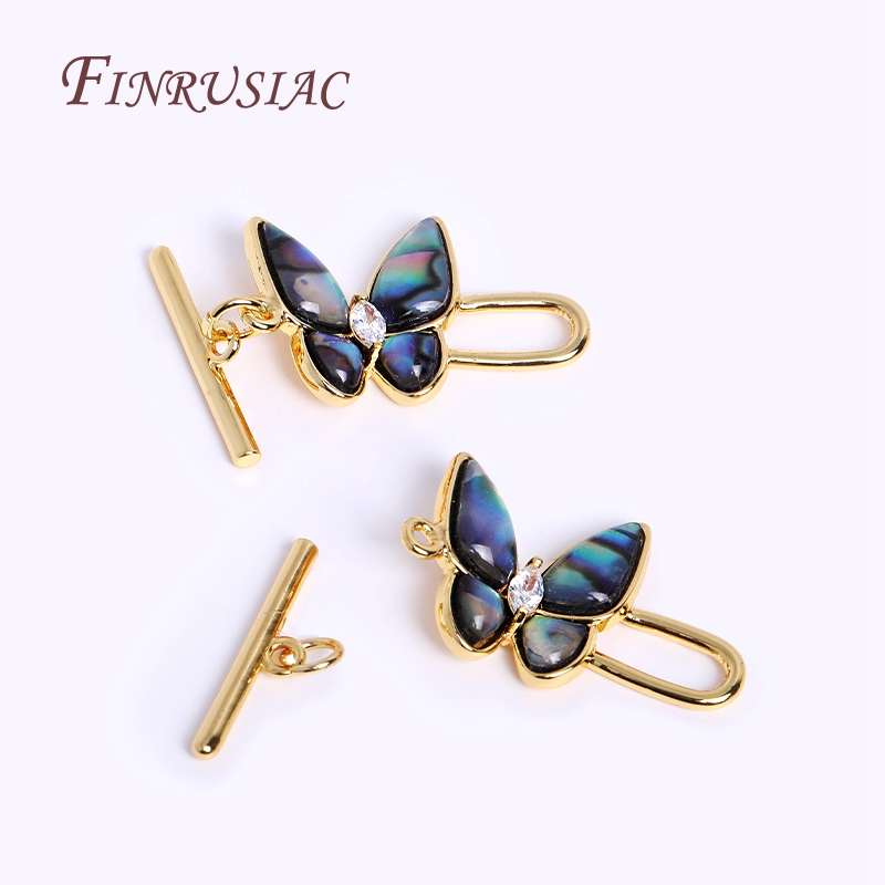 3 Style Gold Plated Abalone Sh - Toggle Clasp Gold recension och pris