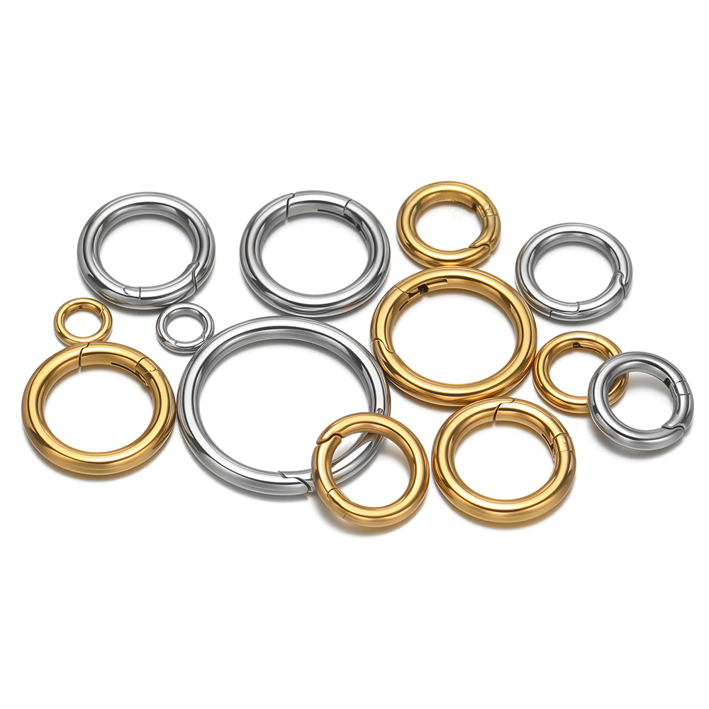 2Pcs/Lot Round Spring Clasps S - Jewelry Making School recension och pris