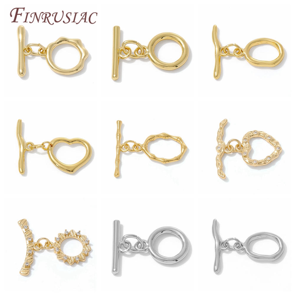 18K Gold Plated Toggle Clasp F - Toggle Clasp Gold recension och pris