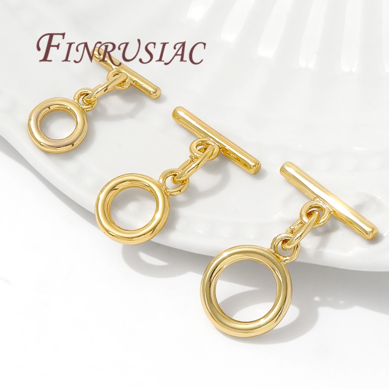 18K Gold Plated Toggle Clasp F - Toggle Clasp Gold recension och pris