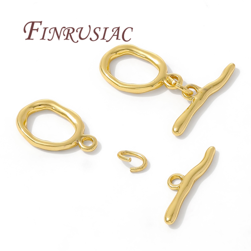 18K Gold Plated Toggle Clasp F - Toggle Clasp Gold recension och pris
