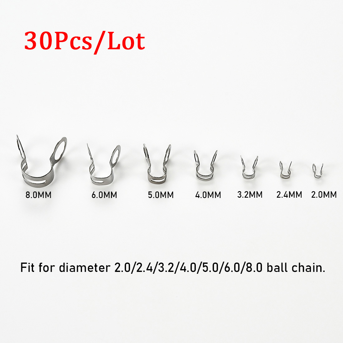 30Pcs Stainless Steel Ball Cha - Jewelry Making School recension och pris