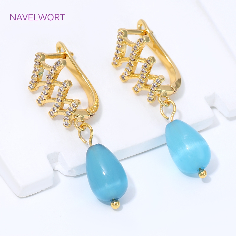 18K Gold Plated Fan Shape Flow - Jewelry Making Set recension och pris