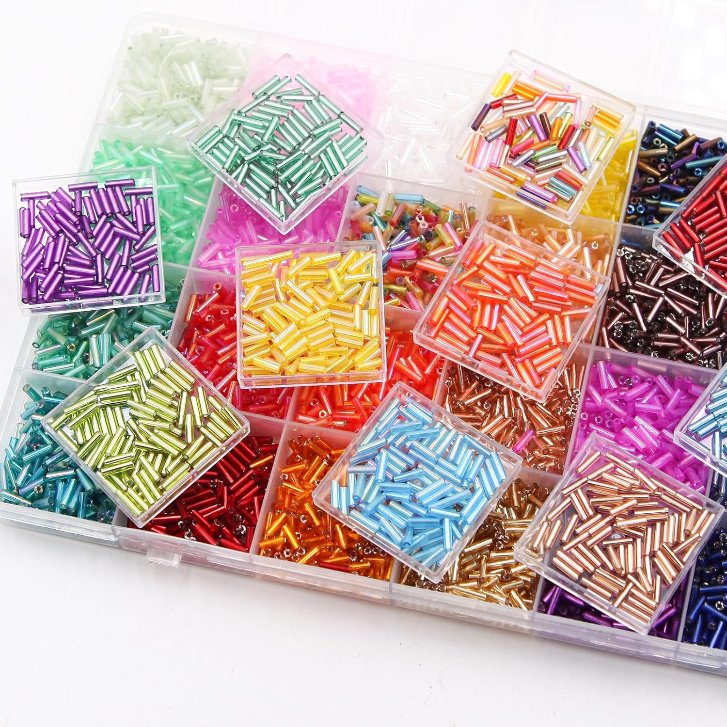 About 6720Pcs/Box 7mm 28 Color - Bead Organizer Tray recension och pris