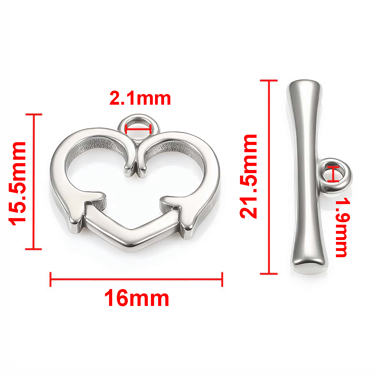 2 Sets Stainless Steel OT Clas - Jewelry Making Set recension och pris