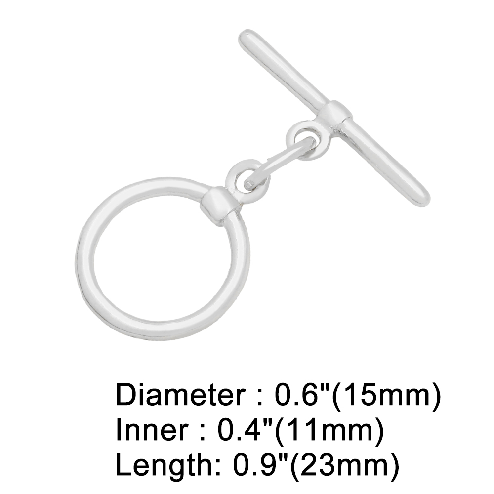 OCESRIO Trendy Toggle Round Cl - Toggle Clasp Gold recension och pris
