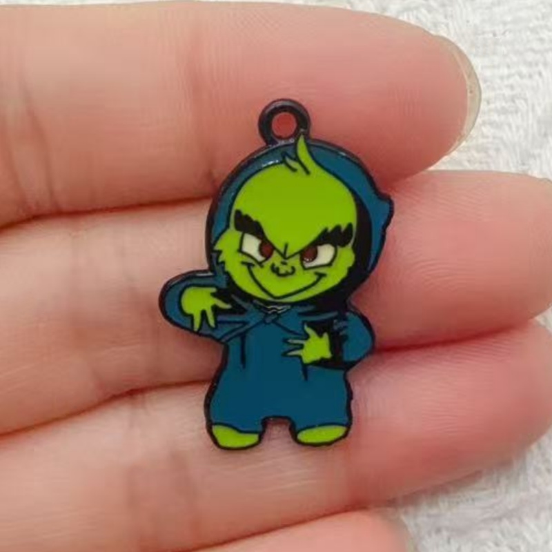10pcs alloy drip oil cartoon C - Jewelry Making Earrings recension och pris