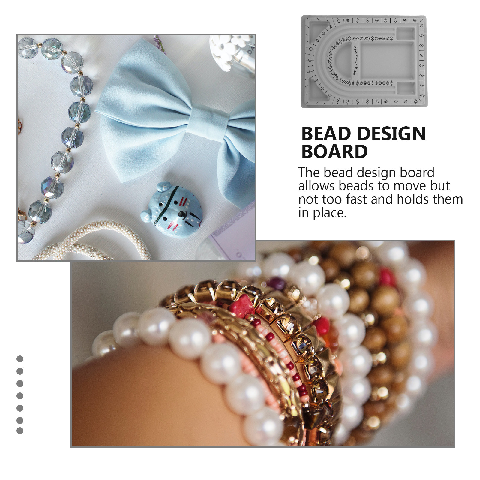 2Pcs Bead Design Board Jewelry - Bead Organizer Tray recension och pris