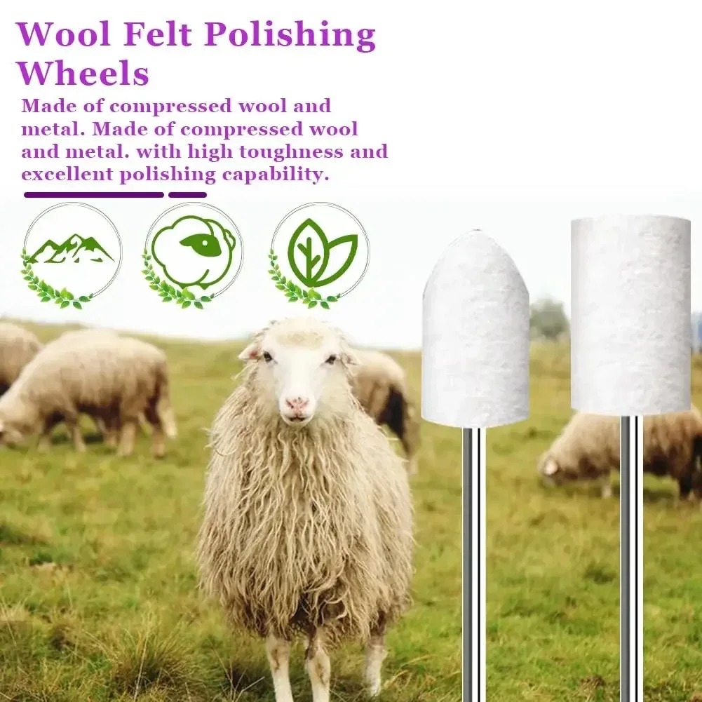 80PCS Wool Felt Buffing Wheel  - Jewelry Making Set recension och pris