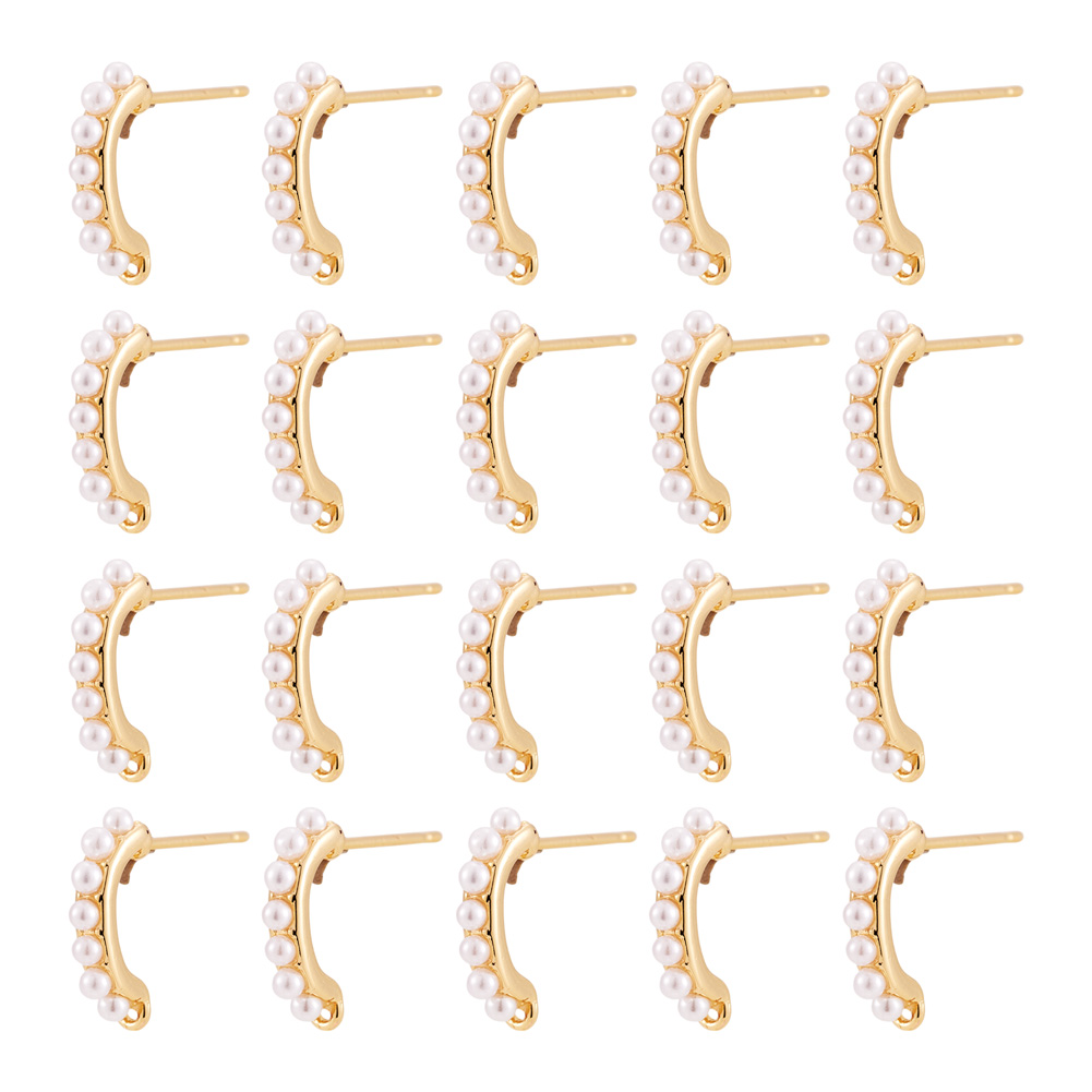 30pcs Brass Stud Earring Findi - Jewelry Making Set recension och pris