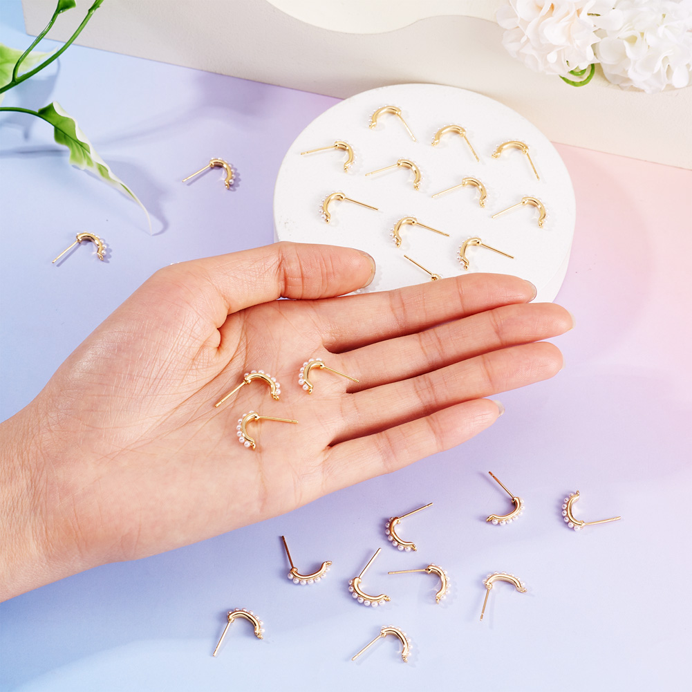 30pcs Brass Stud Earring Findi - Jewelry Making Set recension och pris
