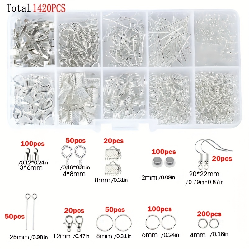 1420pcs 1box Jewelry Findings  - Jewelry Making Tool Kit recension och pris