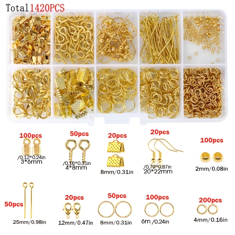1420pcs 1box Jewelry Findings  - Jewelry Making Tool Kit recension och pris