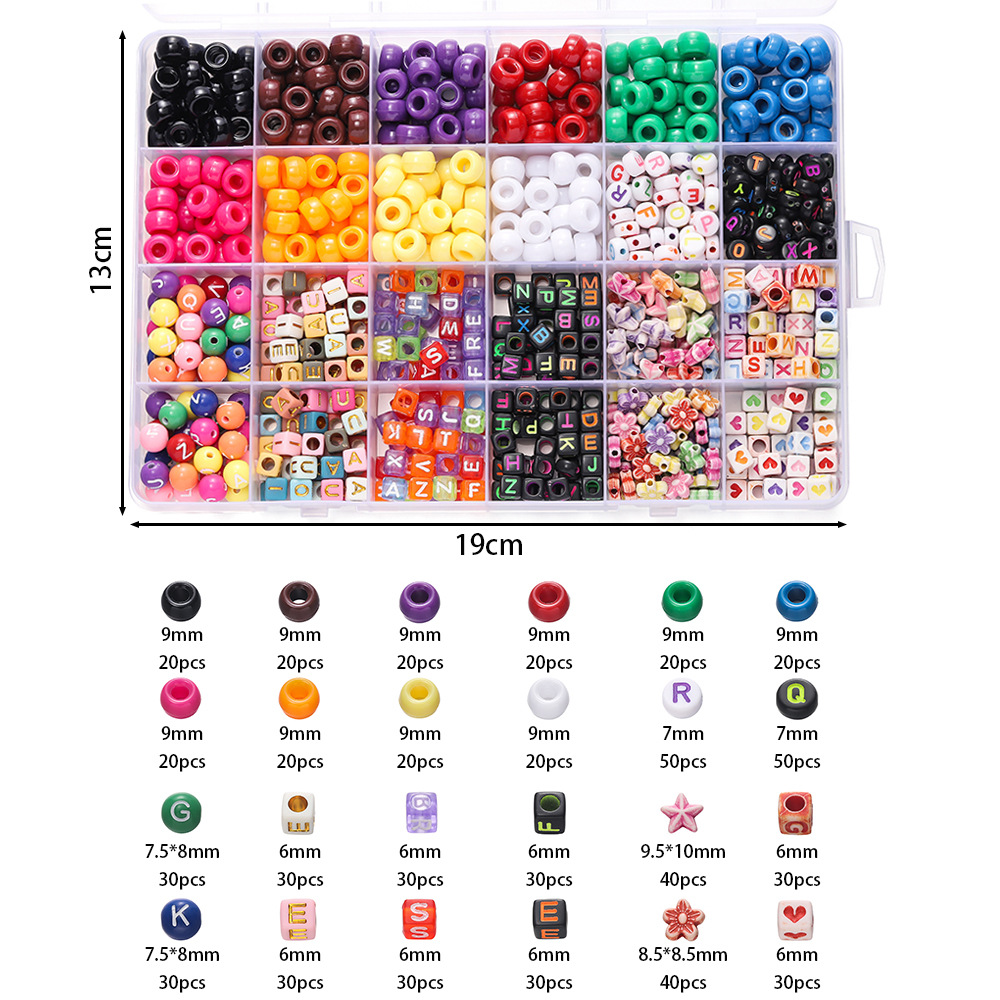 1 Box Colorful Acrylic Pony Be - Bead Organizer Tray recension och pris