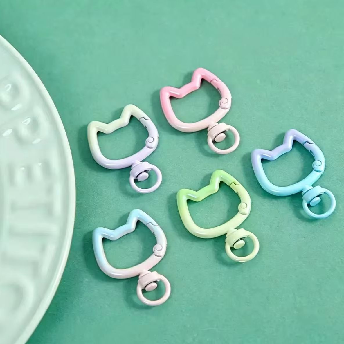5-10PCS Gradient Cute Cat Clas - Jewelry Making School recension och pris