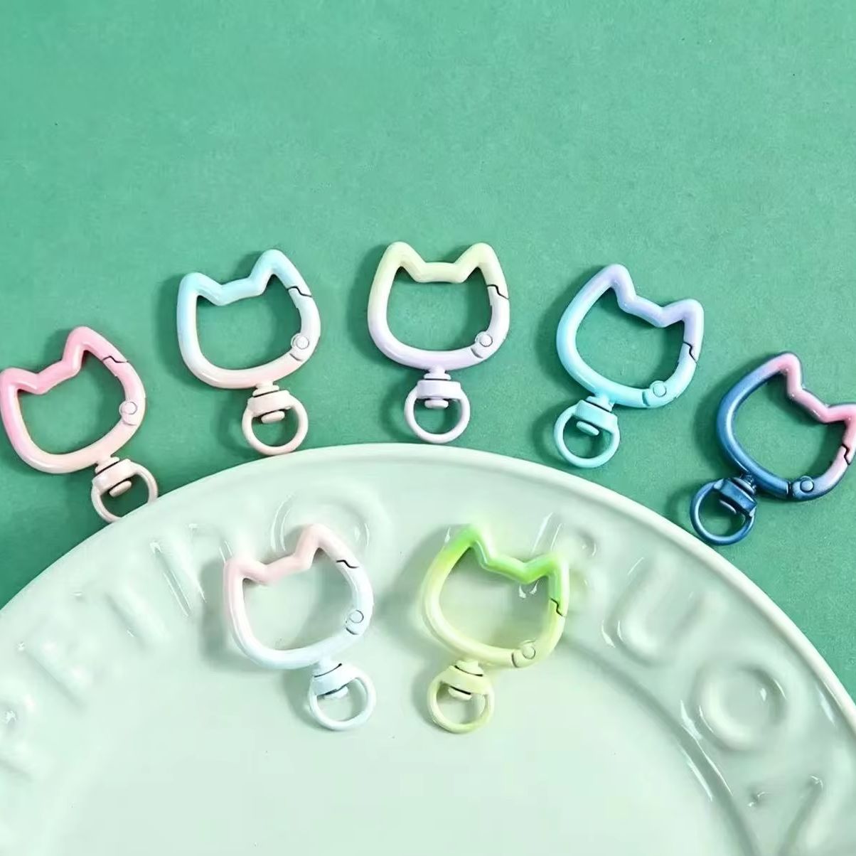 5-10PCS Gradient Cute Cat Clas - Jewelry Making School recension och pris